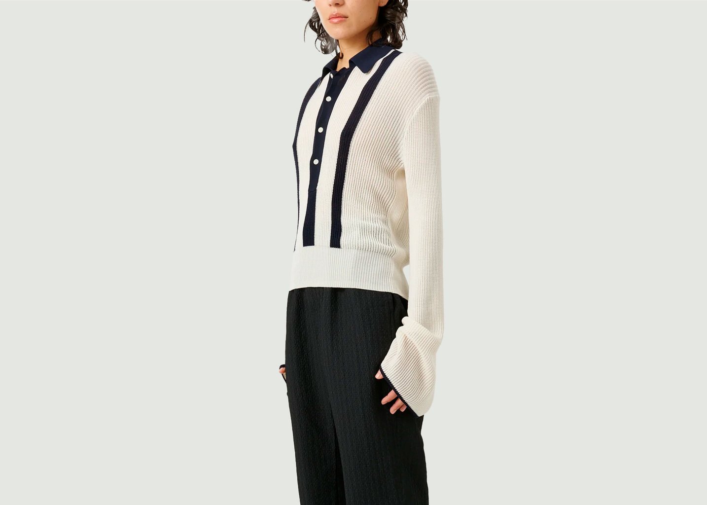 L'exception Pull Polo Kiki Crème Soulland