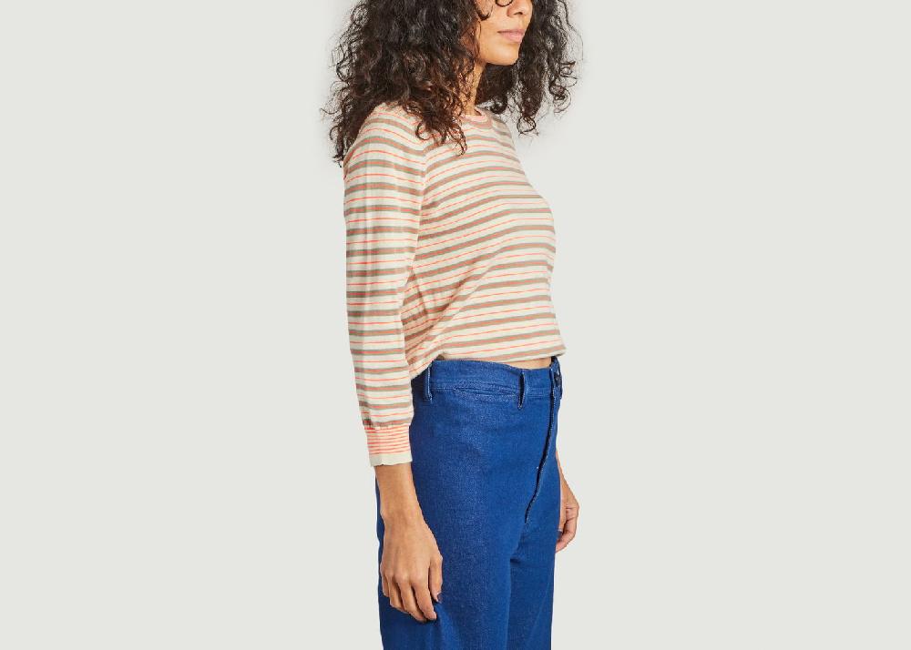 L'exception Pull Rayé Gops Crème Bellerose