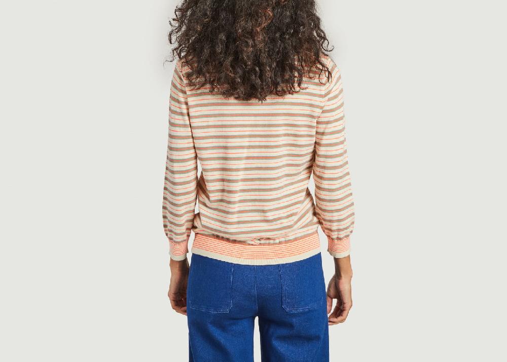 L'exception Pull Rayé Gops Crème Bellerose