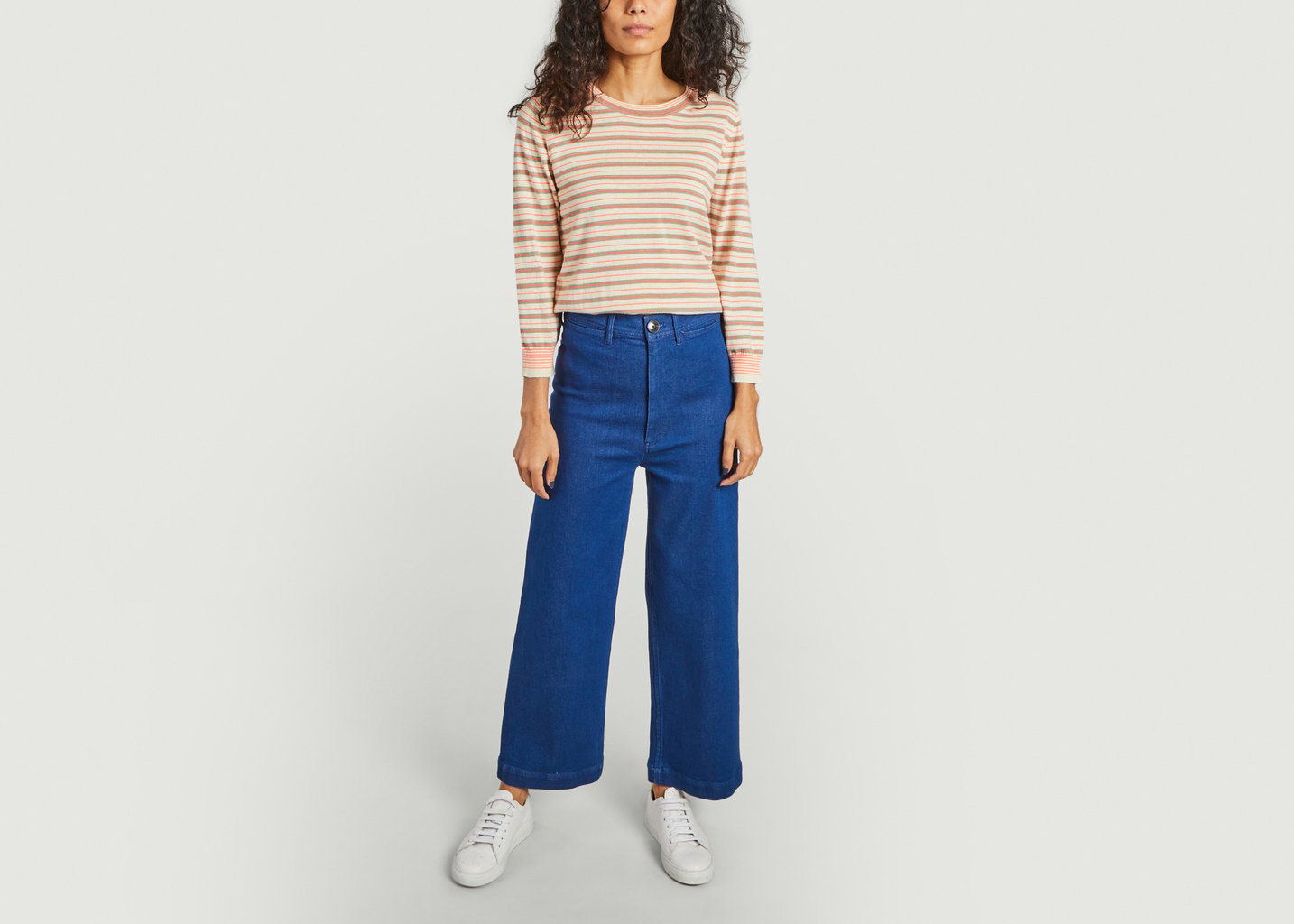 L'exception Pull Rayé Gops Crème Bellerose