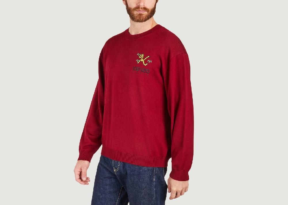 L'exception Pull Tiger Tail K Bordeaux Kenzo