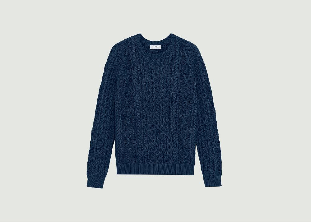l'exception Pull Torsadé Cobalt L'Exception Paris