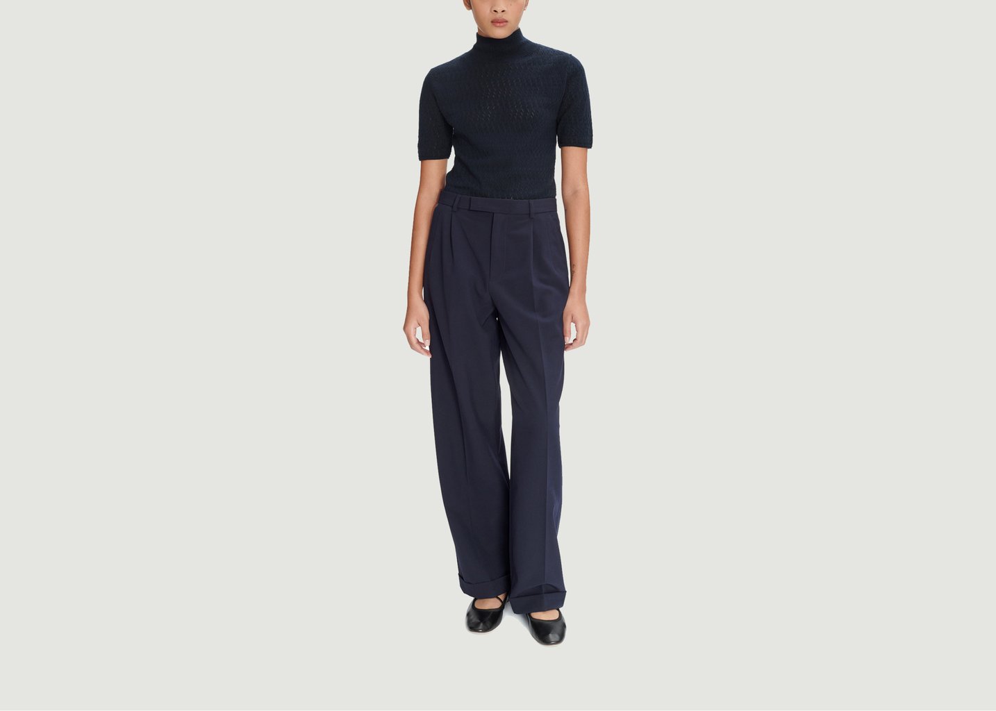 l'exception Pull Wisteria Bleu Marine APC Paris