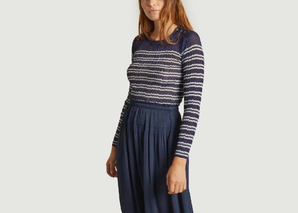 L'exception Pull Zaig Bleu Pétrole Ba&sh