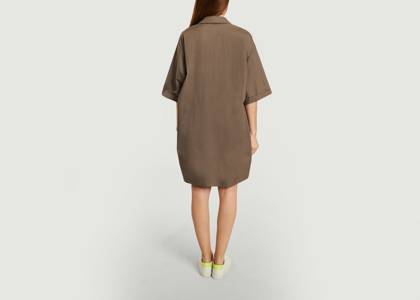 L'exception Robe Afi Taupe Momoni