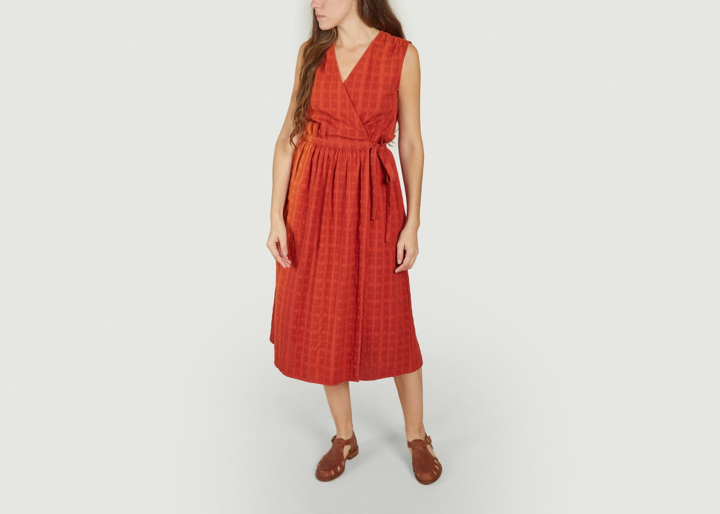 L'exception Robe Amapola Rouge Thinking Mu