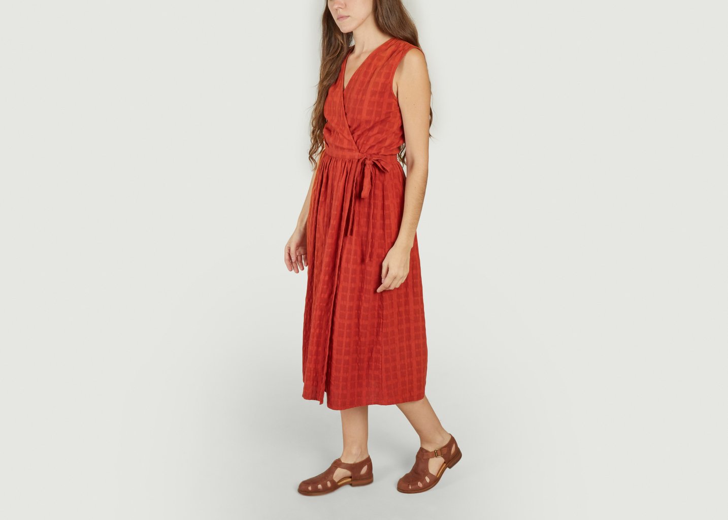 L'exception Robe Amapola Rouge Thinking Mu