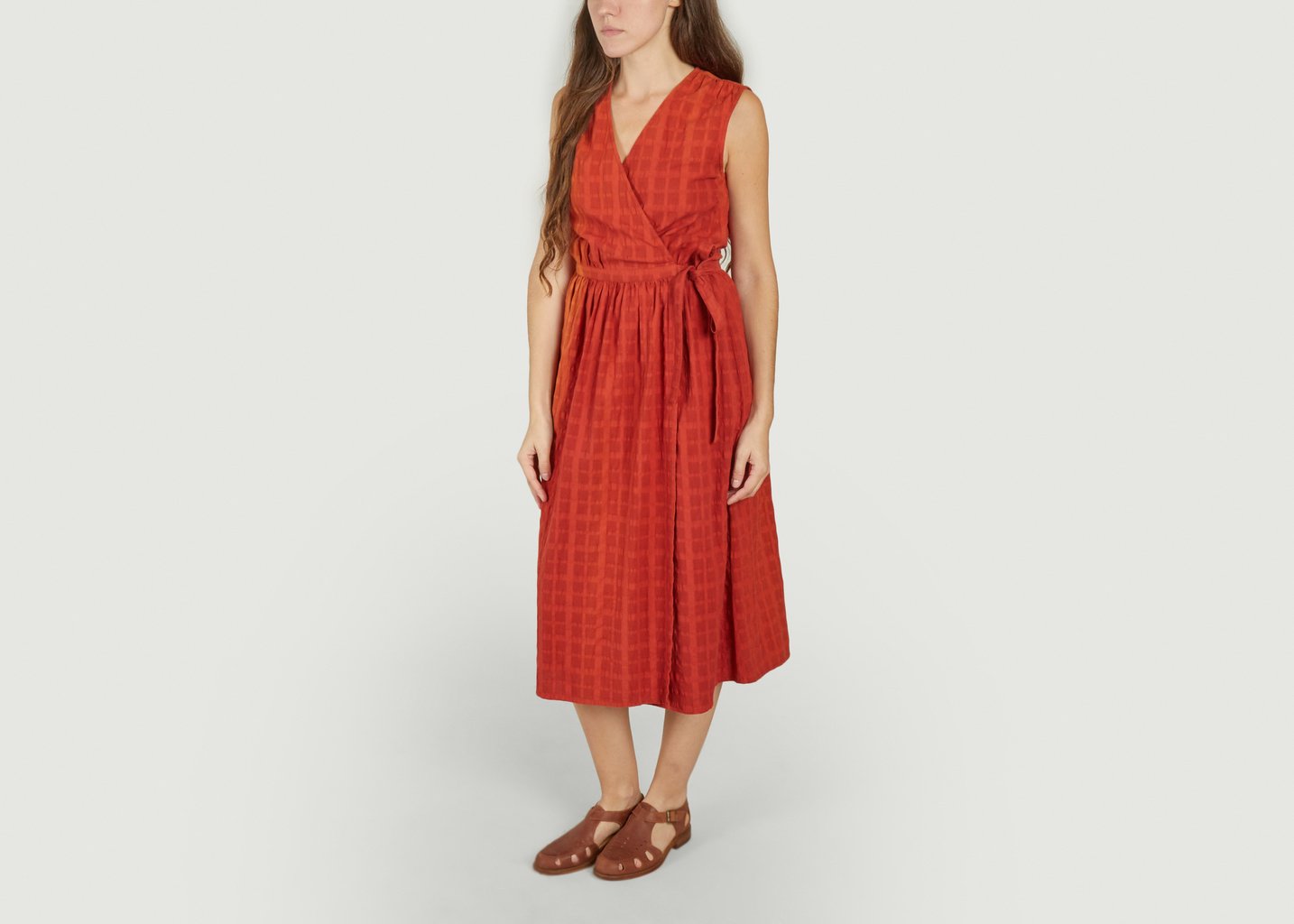l'exception Robe Amapola Rouge Thinking Mu