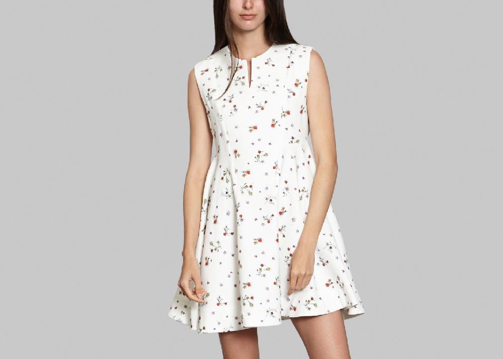 l'exception Robe Baby Doll Blanc Carven