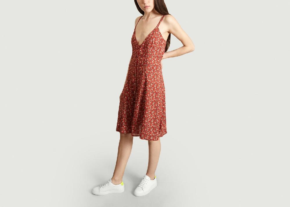 L'exception Robe Cécile Imprimée Rouge Jolie Jolie