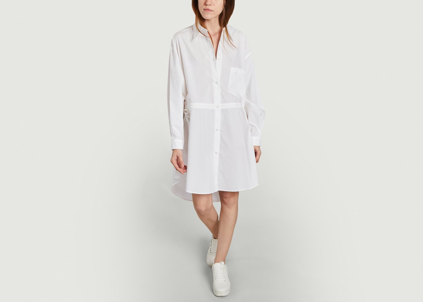 L'exception Robe Chemise Blanc MM6 Maison Margiela