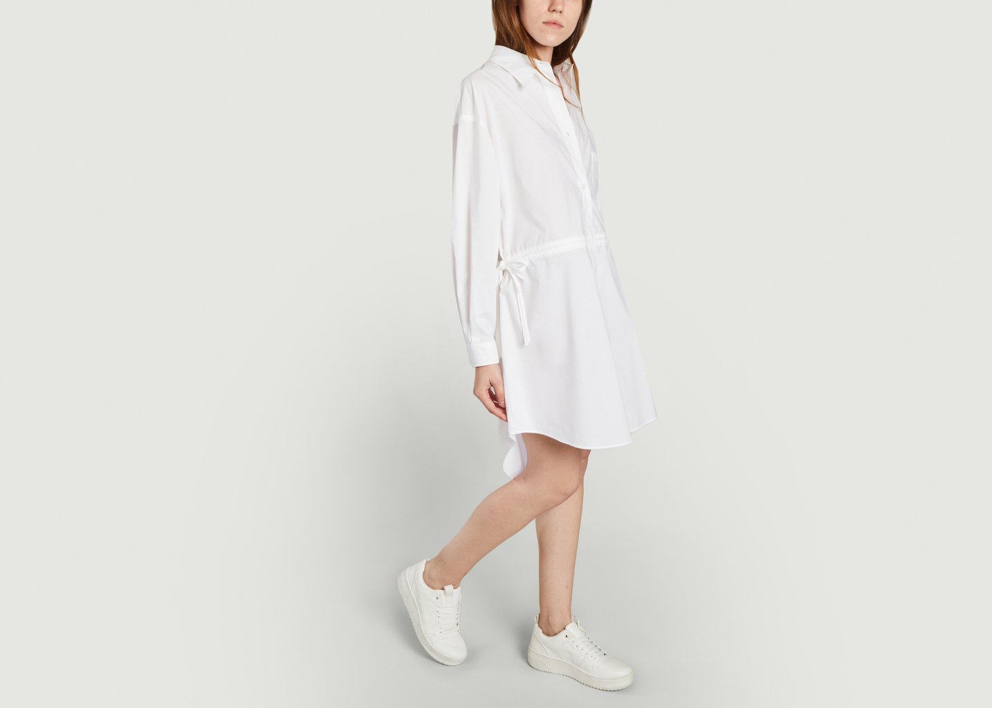 L'exception Robe Chemise Blanc MM6 Maison Margiela
