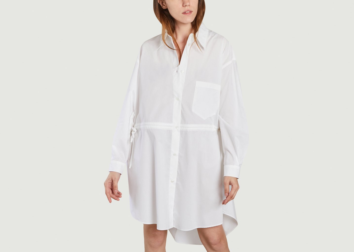 l'exception Robe chemise Blanc MM6 Maison Margiela