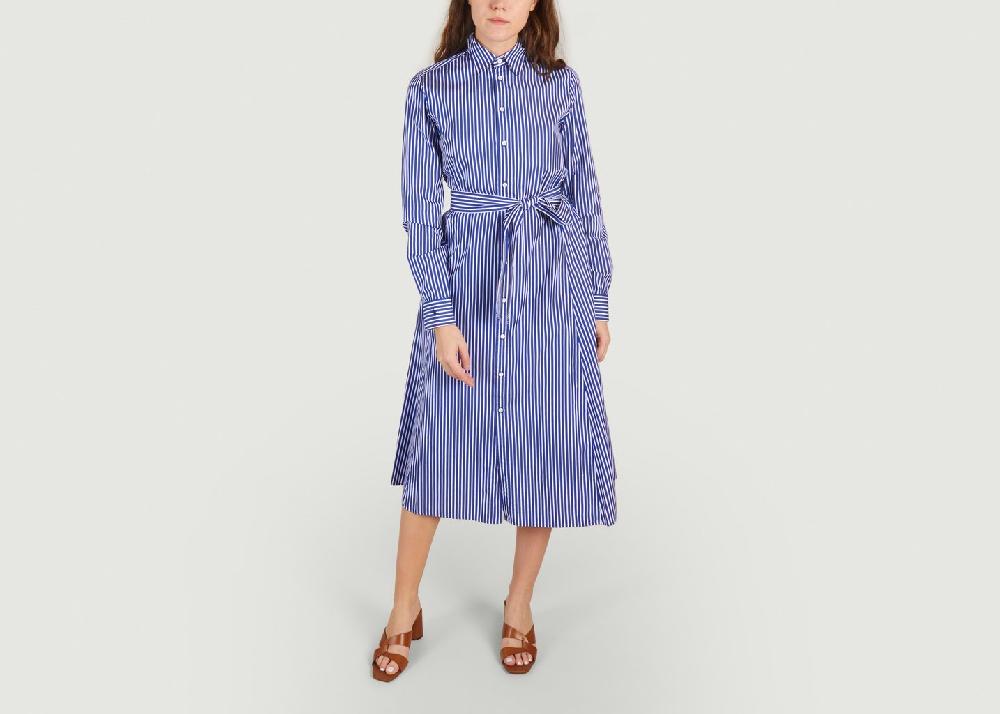 L'exception Robe Chemise Bleu Polo Ralph Lauren