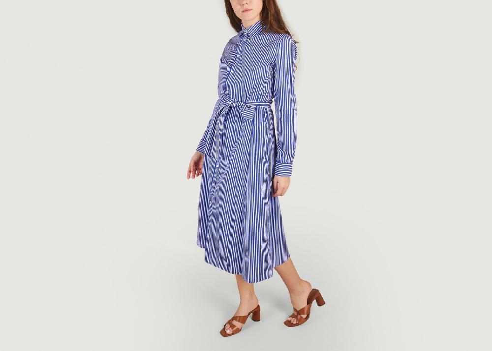 L'exception Robe Chemise Bleu Polo Ralph Lauren