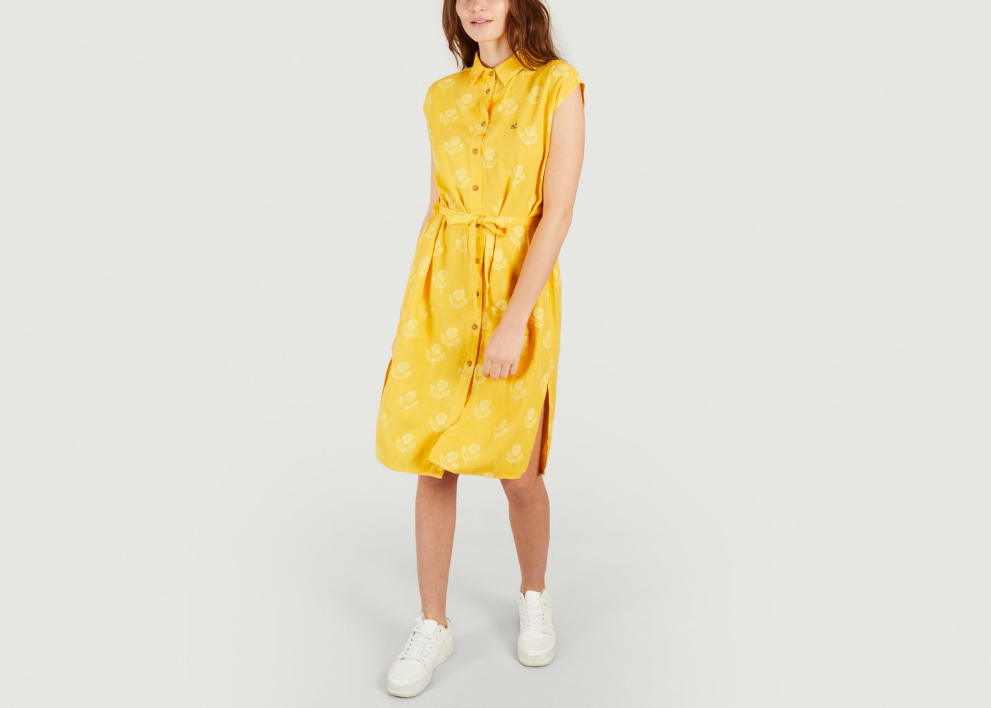 L'exception Robe Chemise Bloom Jaune Bobo Choses