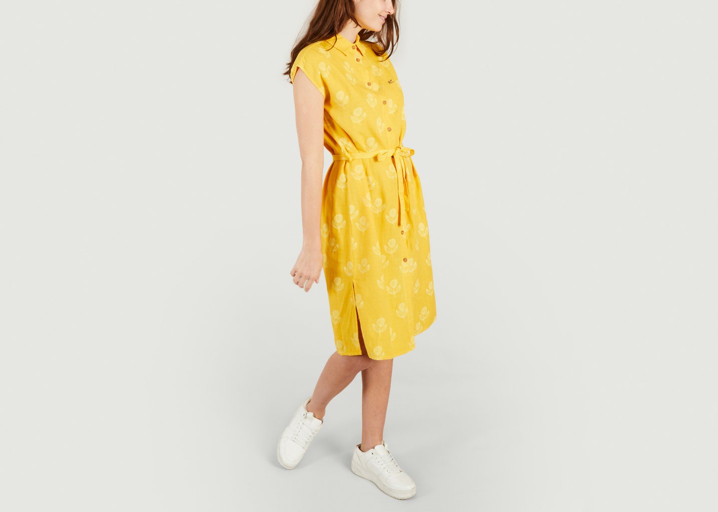 L'exception Robe Chemise Bloom Jaune Bobo Choses