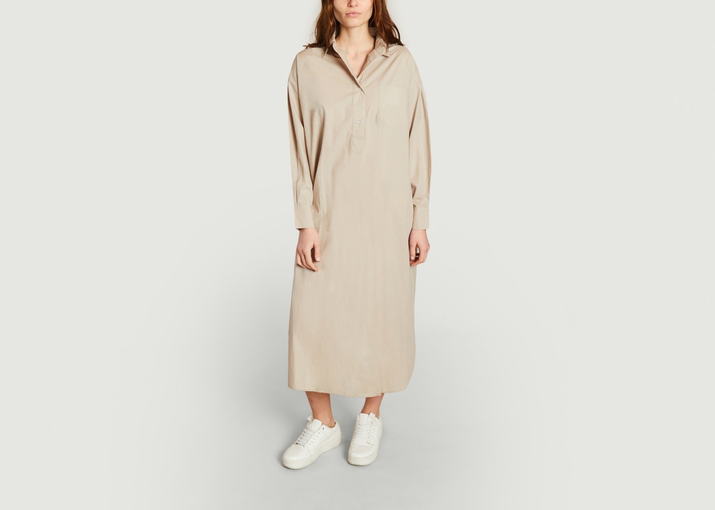 L'exception Robe Chemise Edgar Gris Skall Studio