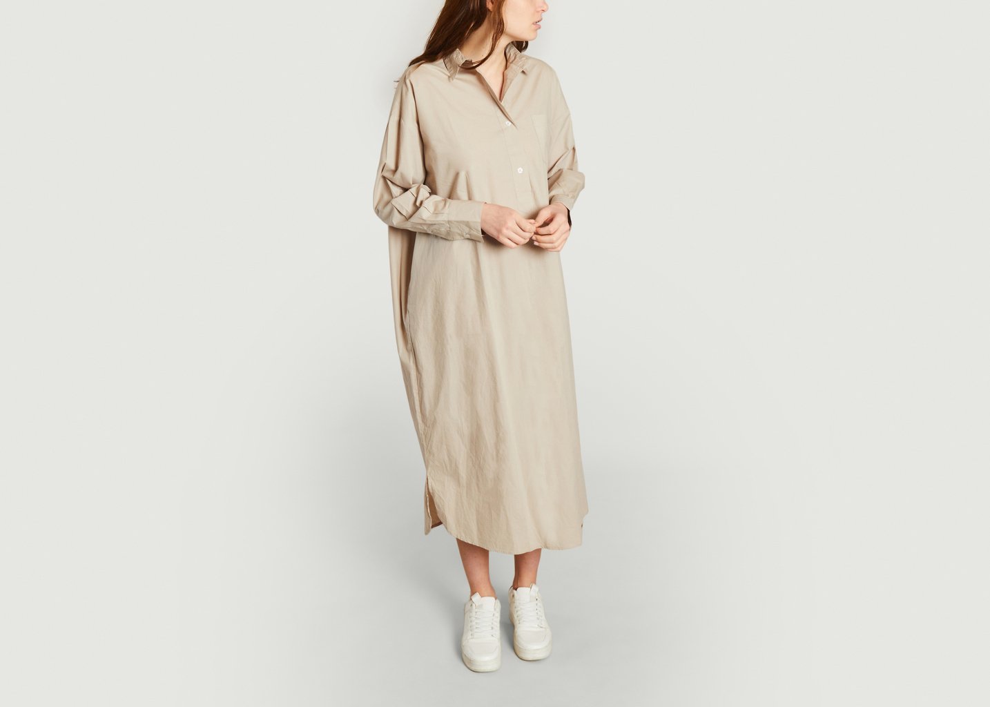 l'exception Robe chemise Edgar Gris Skall Studio