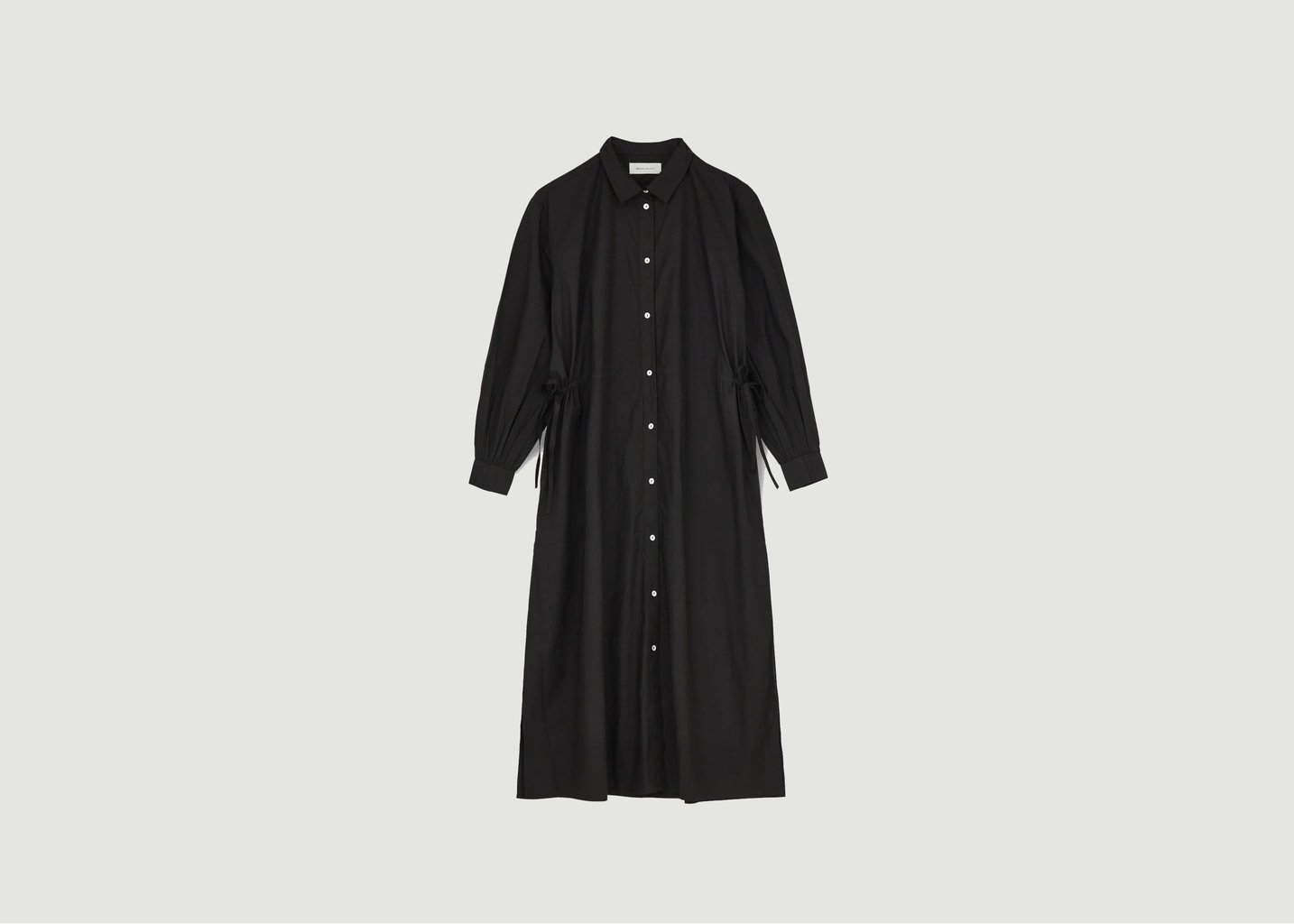 l'exception Robe chemise Mia Noir Skall Studio