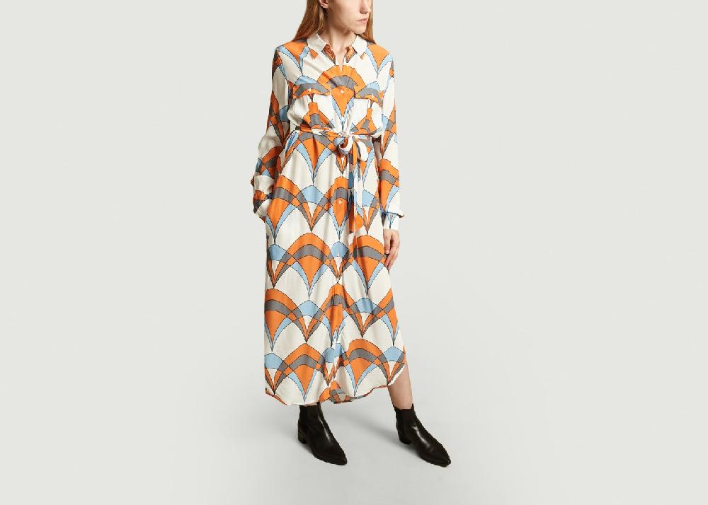 L'exception Robe Chemise Orange Essentiel Antwerp