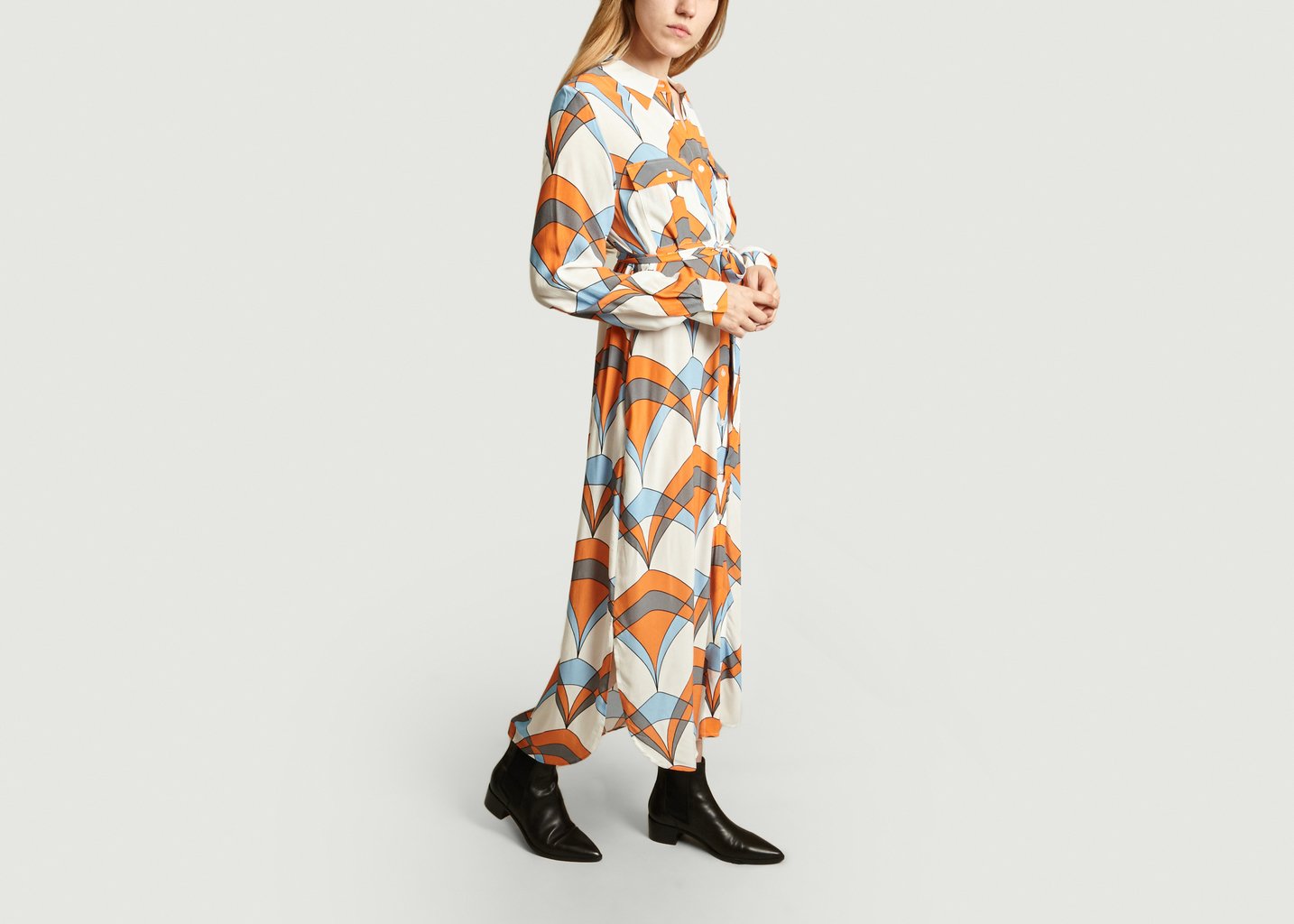 L'exception Robe Chemise Orange Essentiel Antwerp