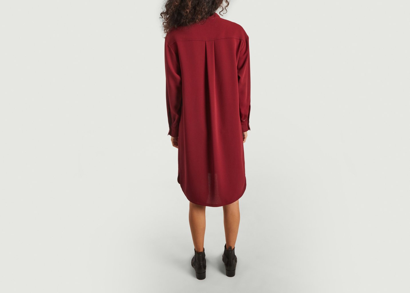 L'exception Robe Chemise Rouge Foncé See By Chloé