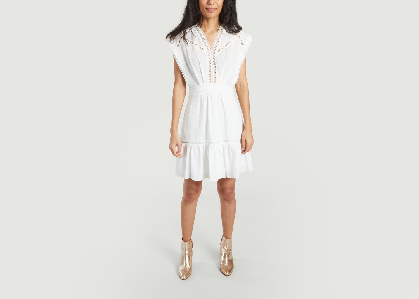 L'exception Robe Courte Cali Blanc Suncoo