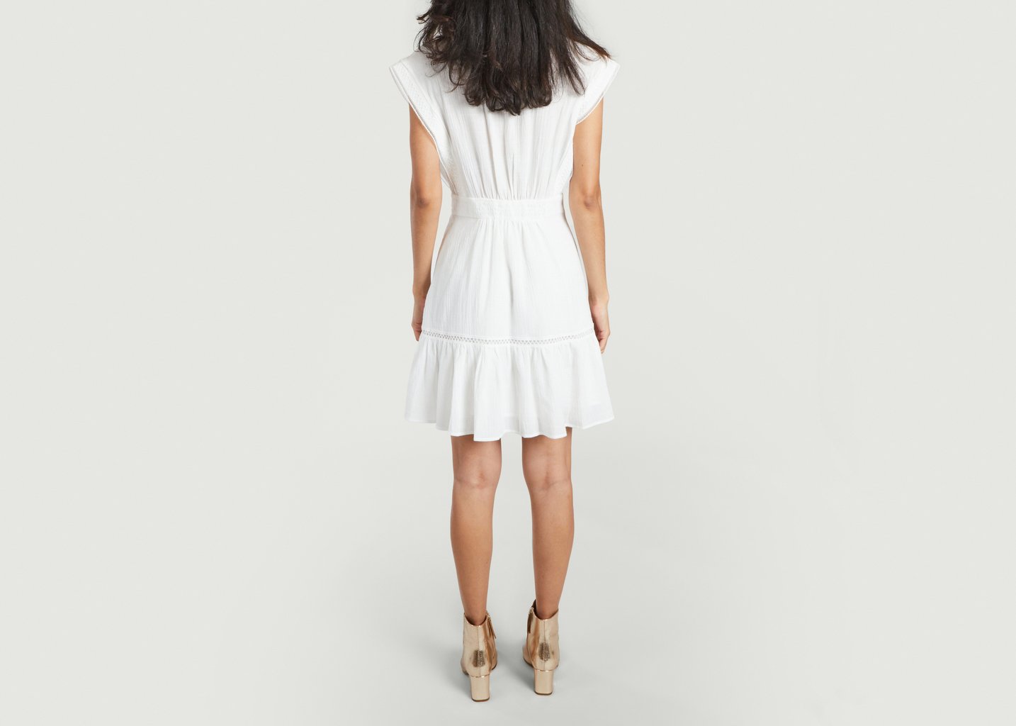 L'exception Robe Courte Cali Blanc Suncoo
