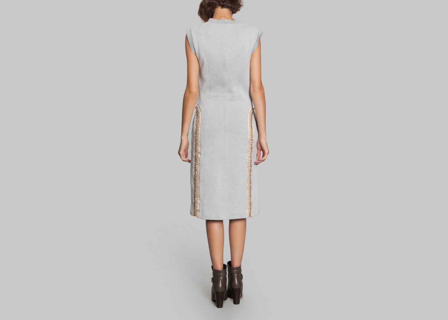 L'exception Robe Crystal Gris Masha Ma