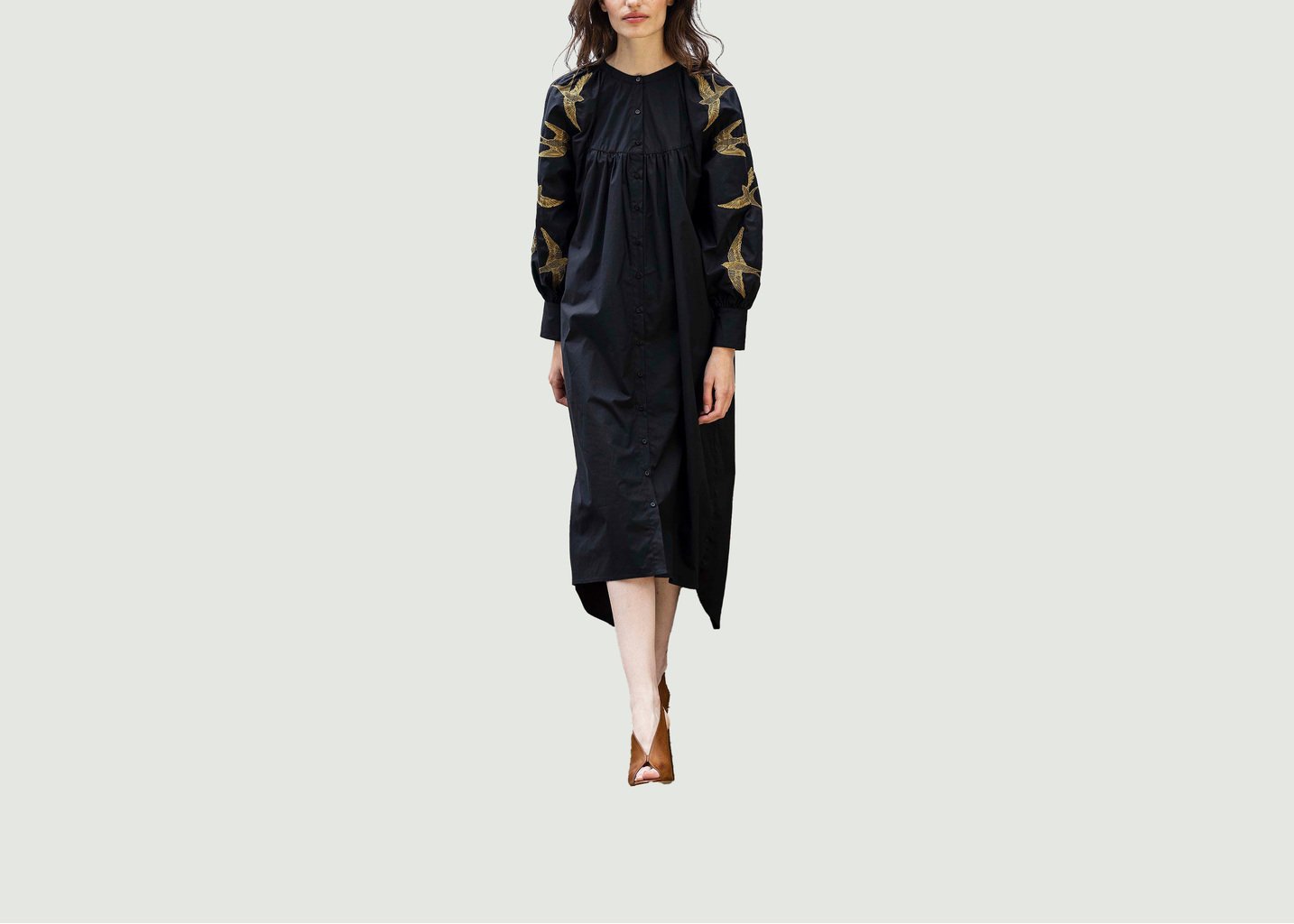 l'exception Robe Doria Aves Noir Misericordia