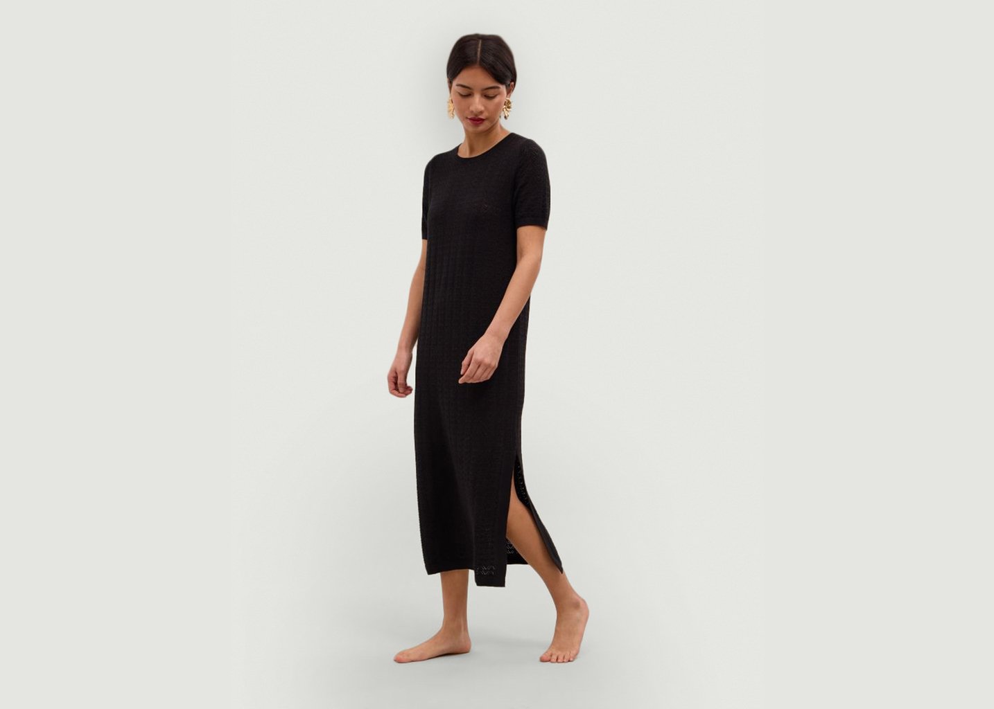 l'exception Robe Eden Noir Hircus