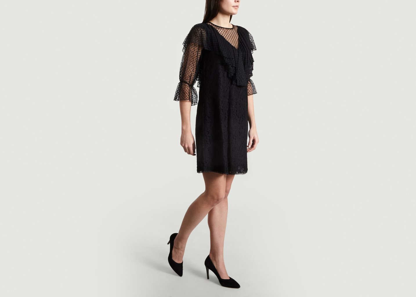 L'exception Robe En Dentelle Noir See By Chloé