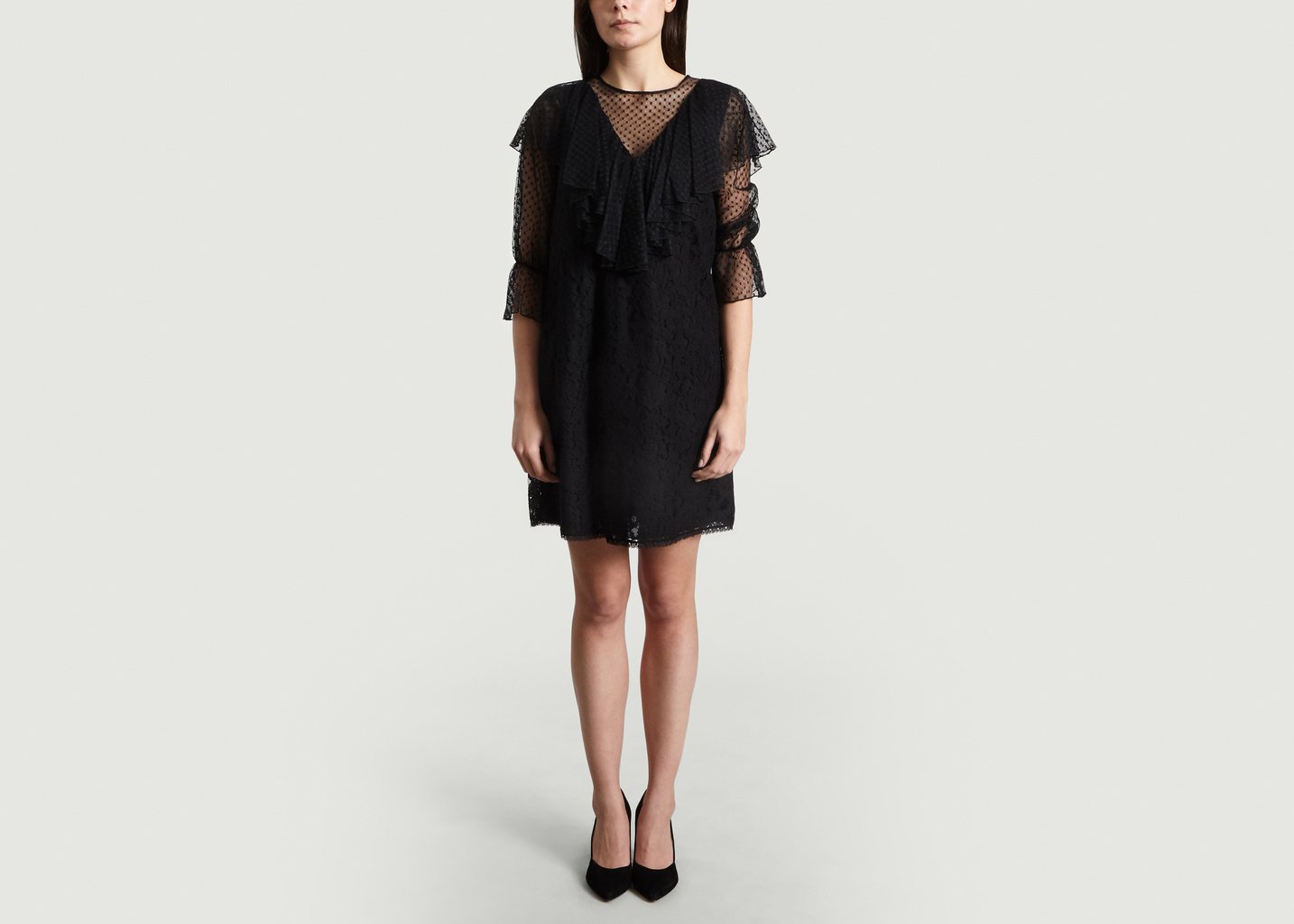 L'exception Robe En Dentelle Noir See By Chloé