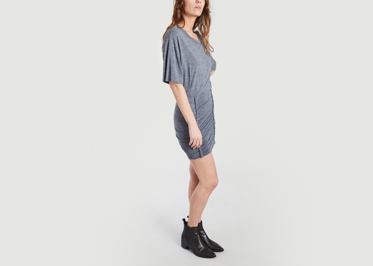 L'exception Robe En Jersey Speedy Gris IRO Paris