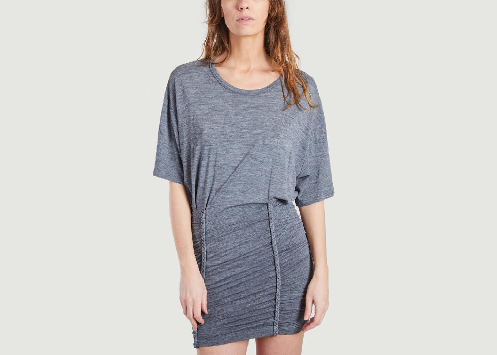 l'exception Robe En Jersey Speedy Gris IRO Paris