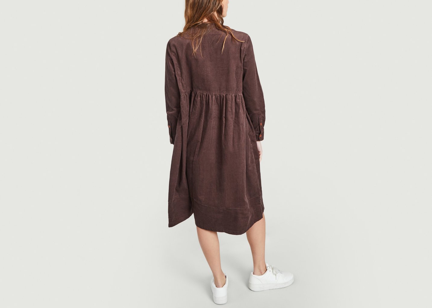 L'exception Robe Freja Corduroy Marron People Tree