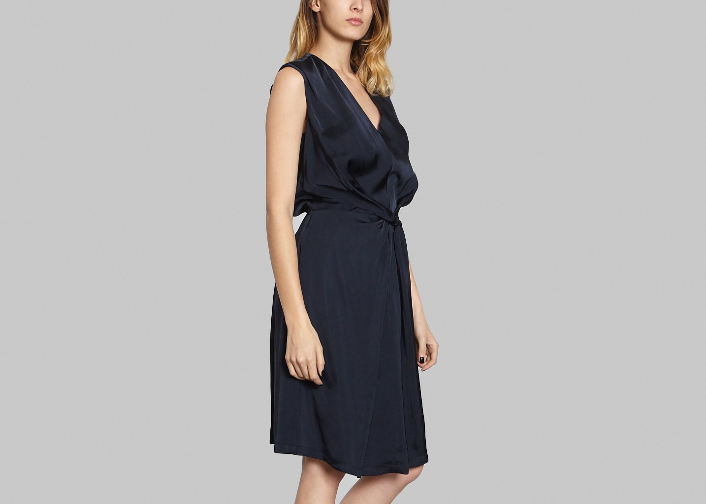 L'exception Robe Garic Bleu Marine Christine Phung