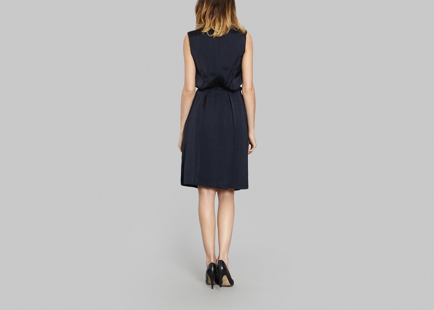 L'exception Robe Garic Bleu Marine Christine Phung