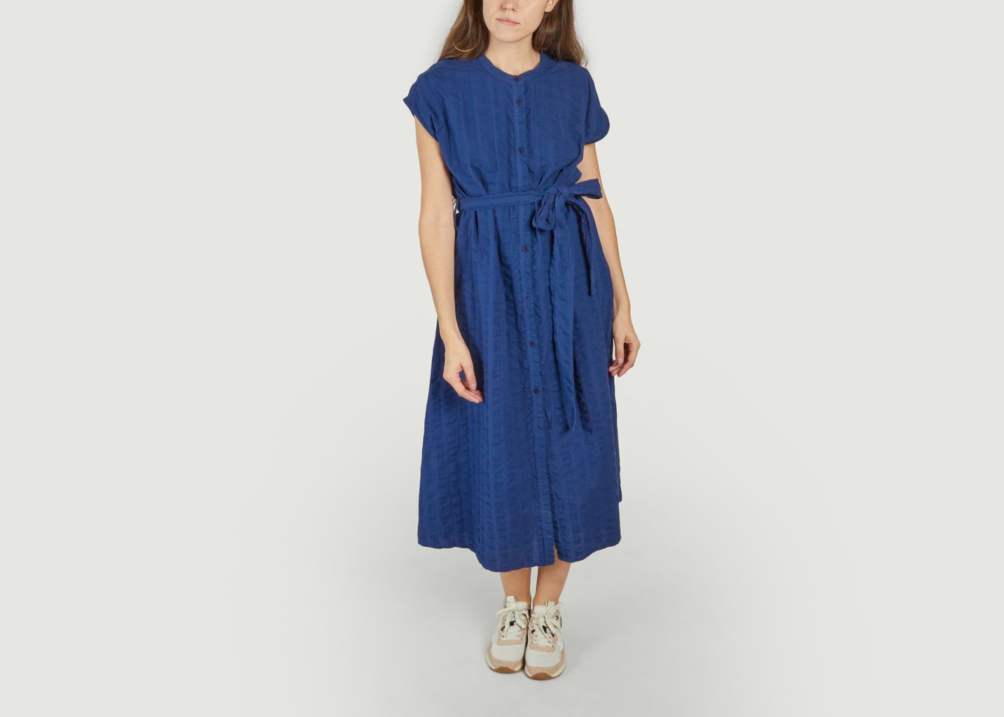 l'exception Robe Gretel Bleu Marine Thinking Mu