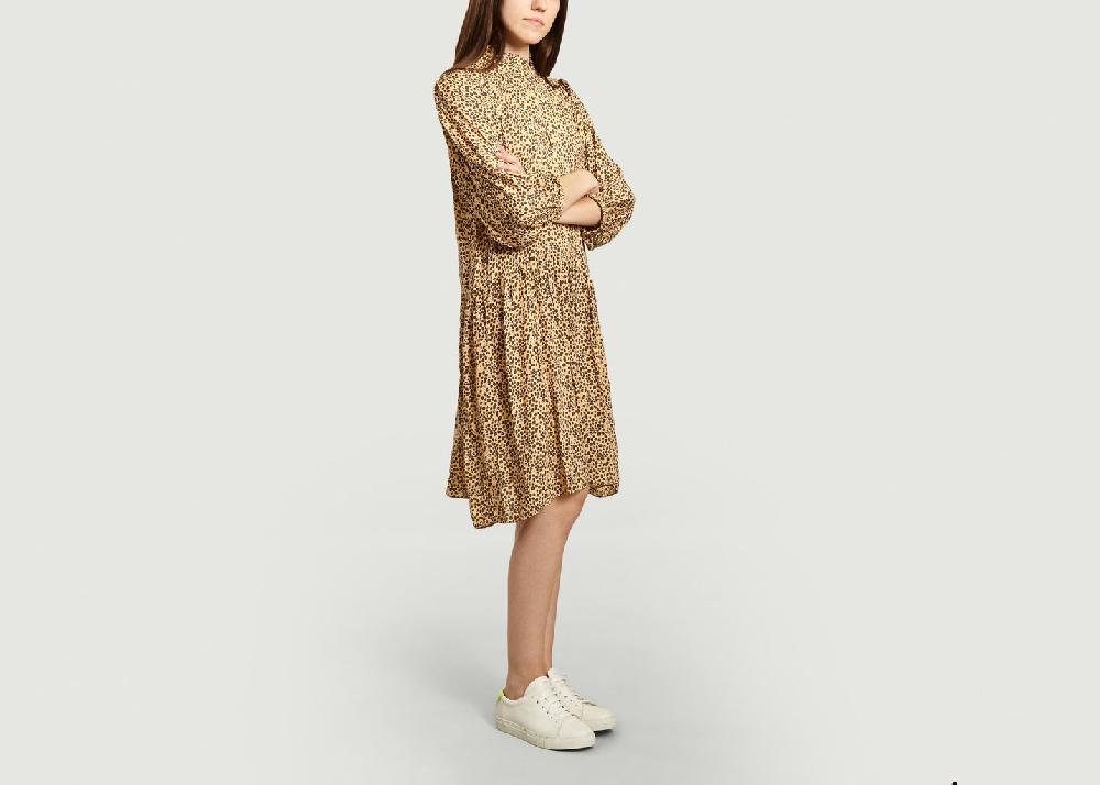 L'exception Robe Imprimée Eli Havane Second Female