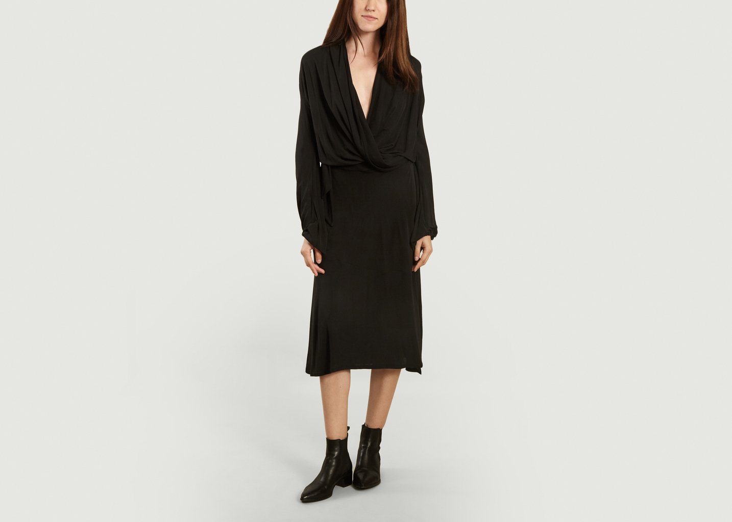 L'exception Robe Ismene Noir By Malene Birger