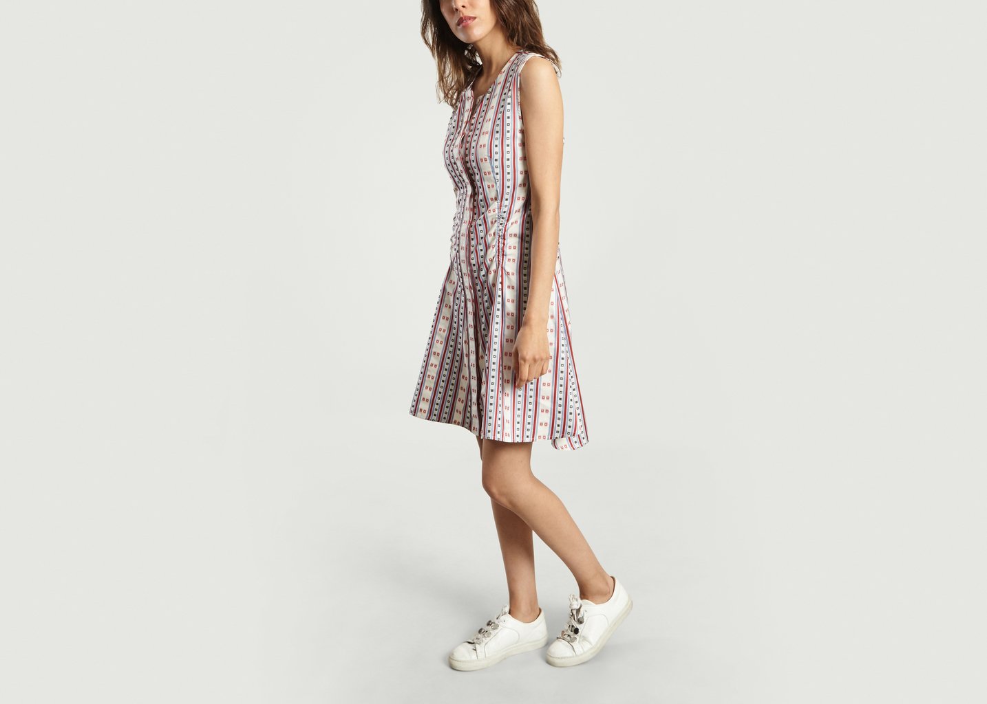L'exception Robe Jacquard Blanc Carven