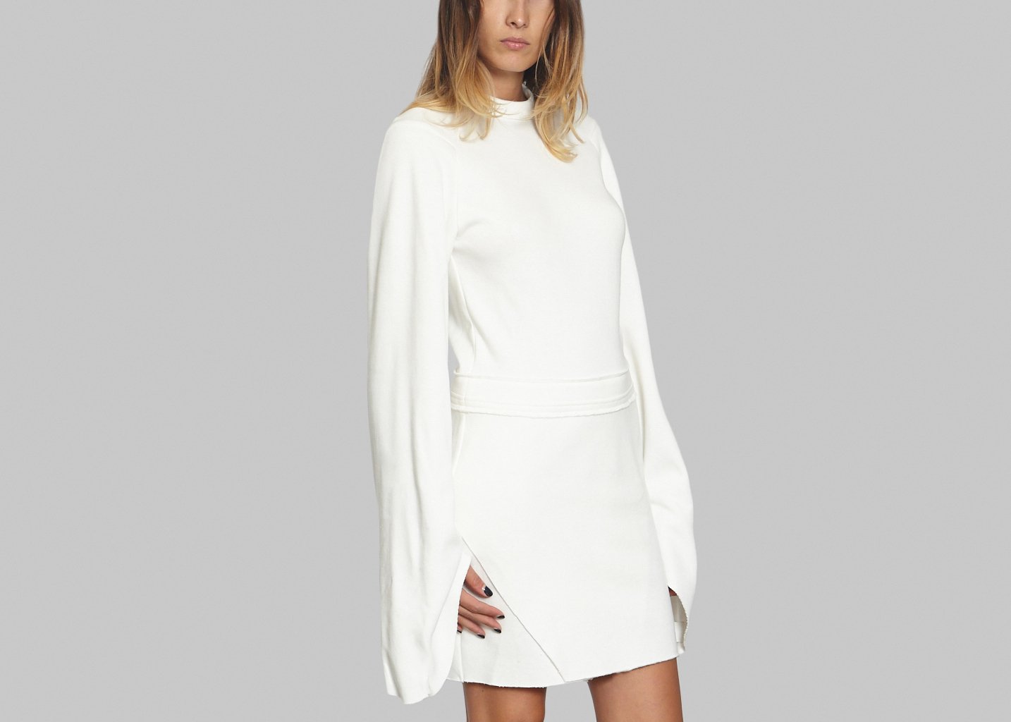 L'exception Robe Jersey Blanc Masha Ma