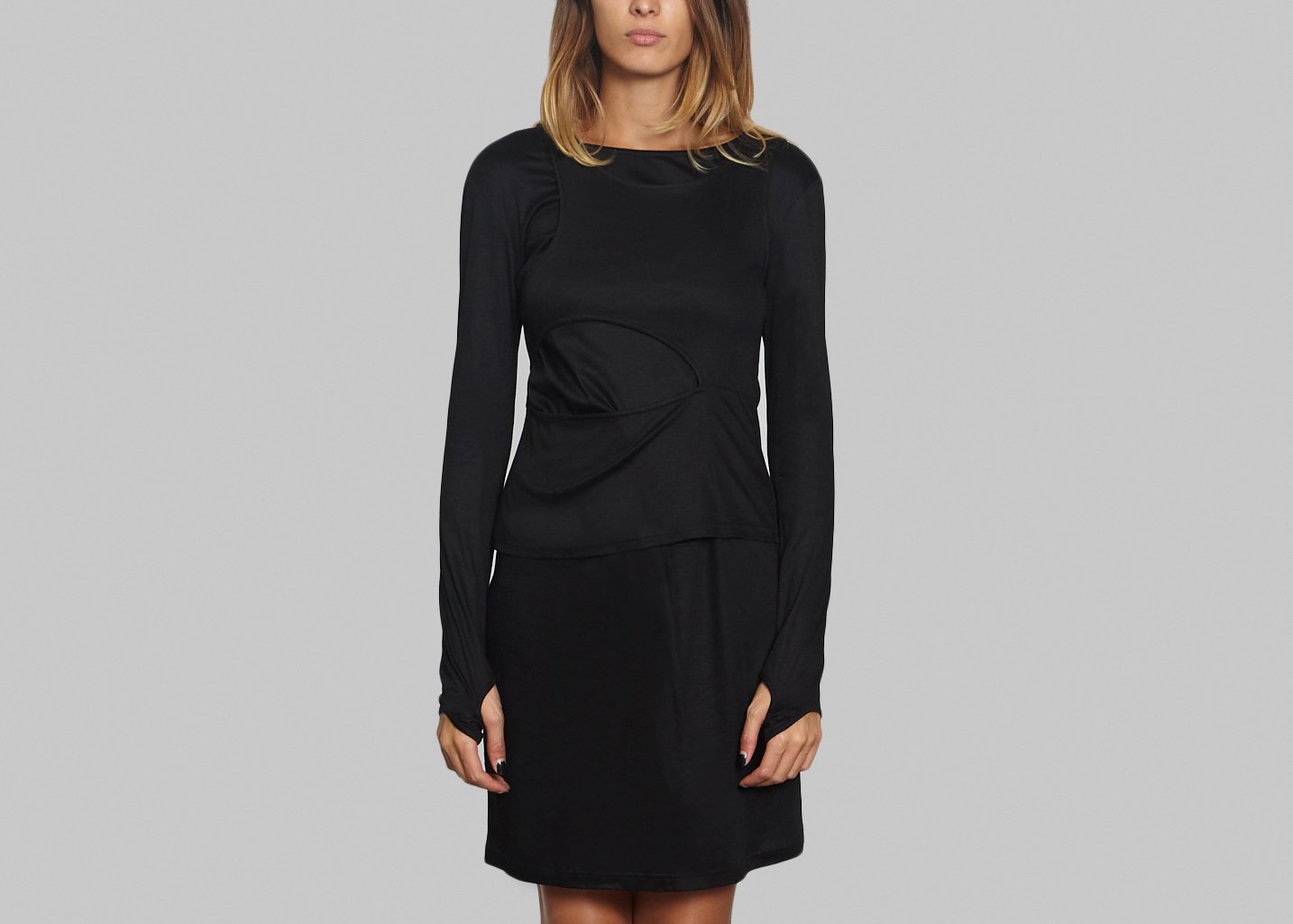 l'exception Robe Jersey Noir Masha Ma