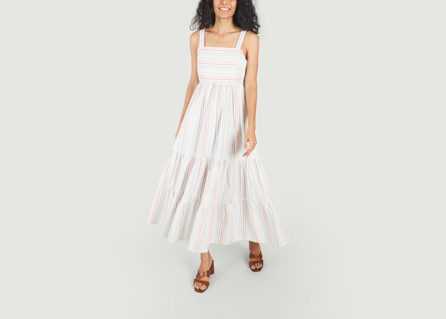 l'exception Robe Léa rayée Multicolore People Tree