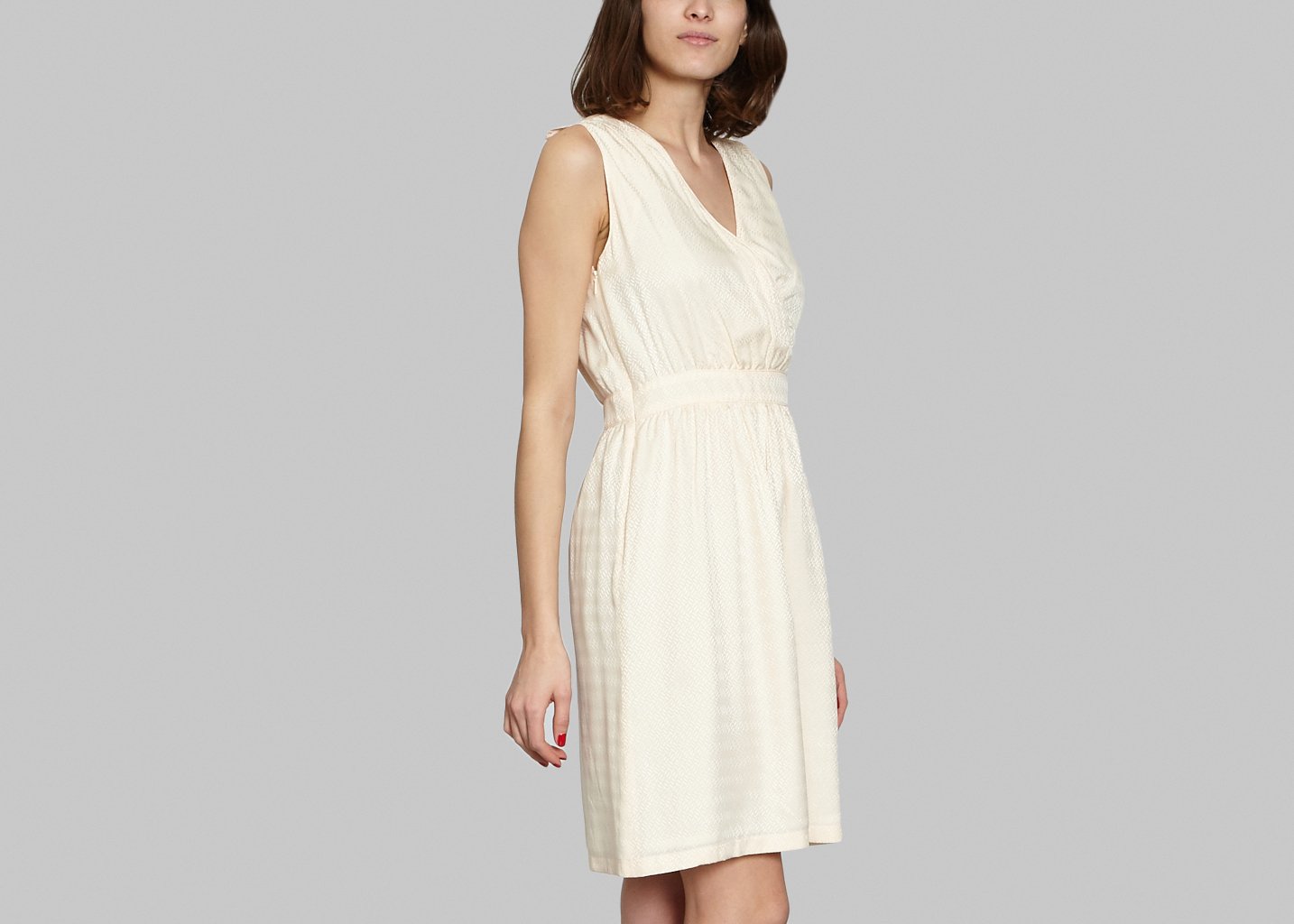 L'exception Robe Leane Ecru FrenchTrotters