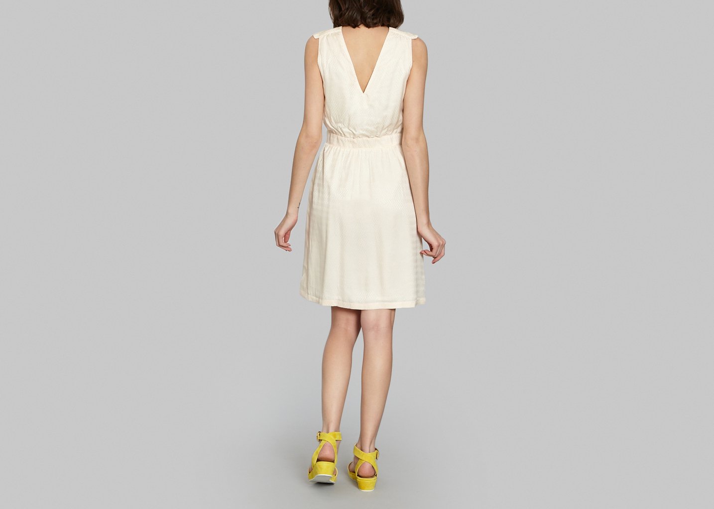 L'exception Robe Leane Ecru FrenchTrotters