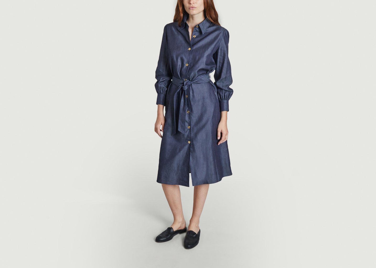 L'exception Robe Liane Bleu Marine APC Paris