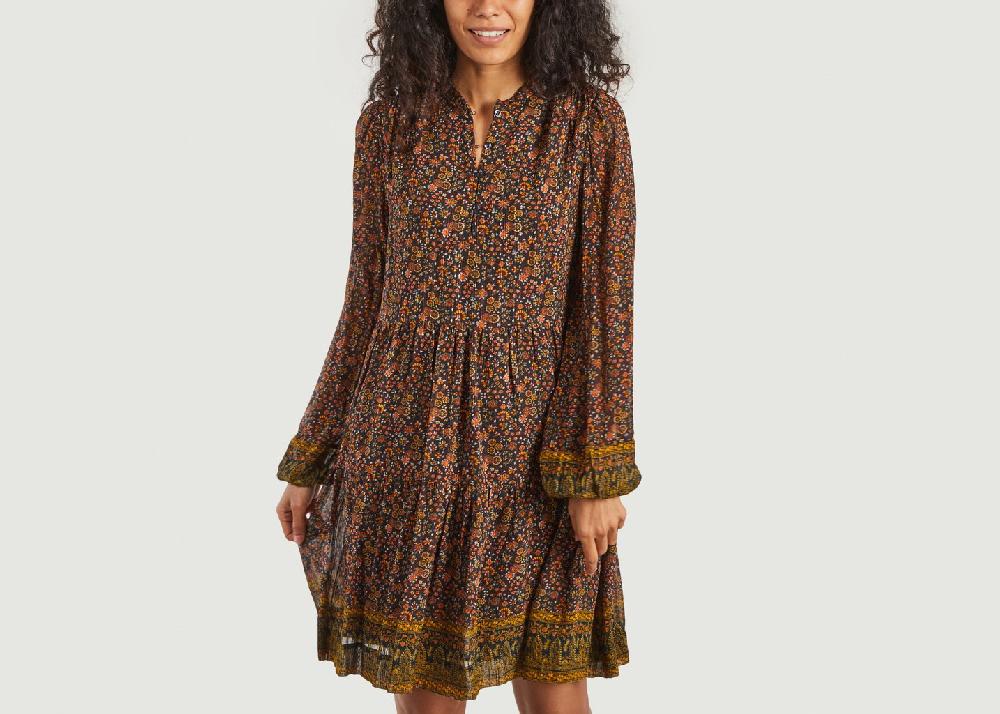 l'exception Robe Lievine Bleu Marine Vanessa Bruno